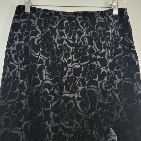 Noviello-Bloom floral velvet ruffle trim skirt set size 6 whimsigoth career USA - Picture 12 of 16